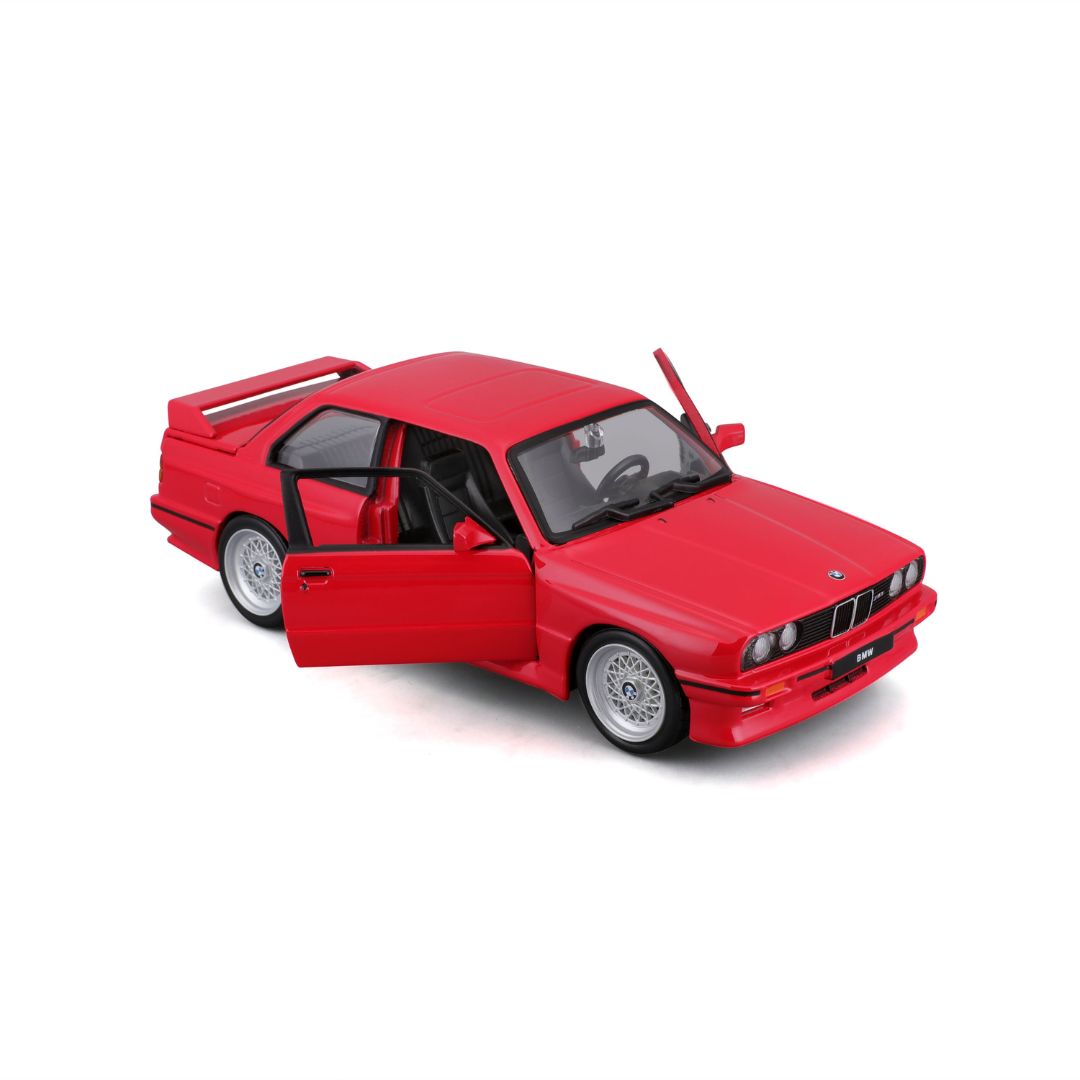 18-21100 Bburago - BMW M3 e30 (1988), rossa - Scala 1:24