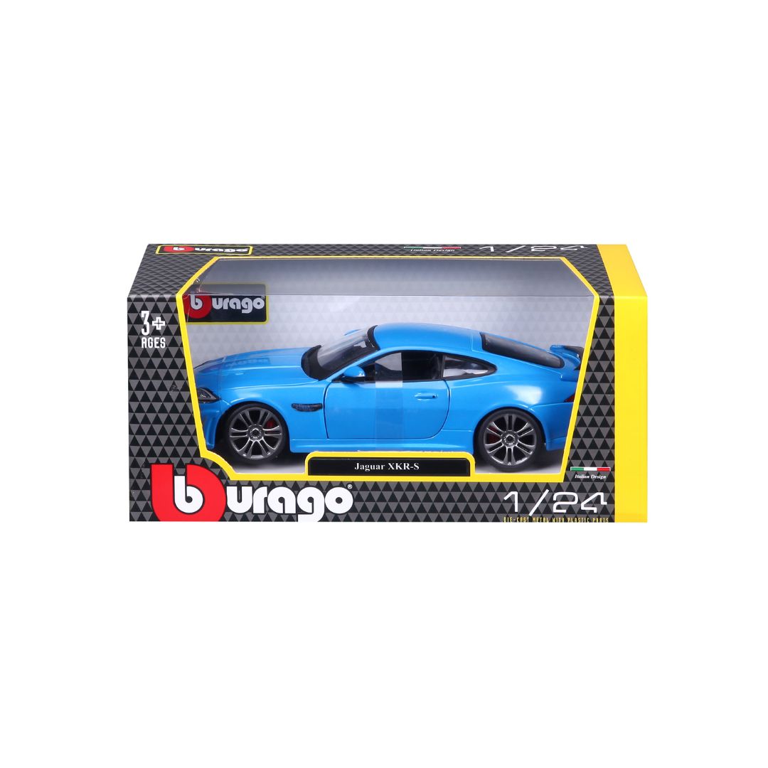 18-21063 Bburago - Jaguar XKR-S, blu - Scala 1:24