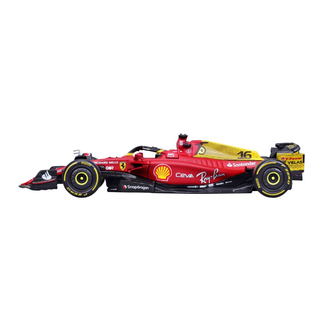 18-36831 Bburago - Ferrari F1- 75 (2022) #16 Leclerc, con casco 1:43