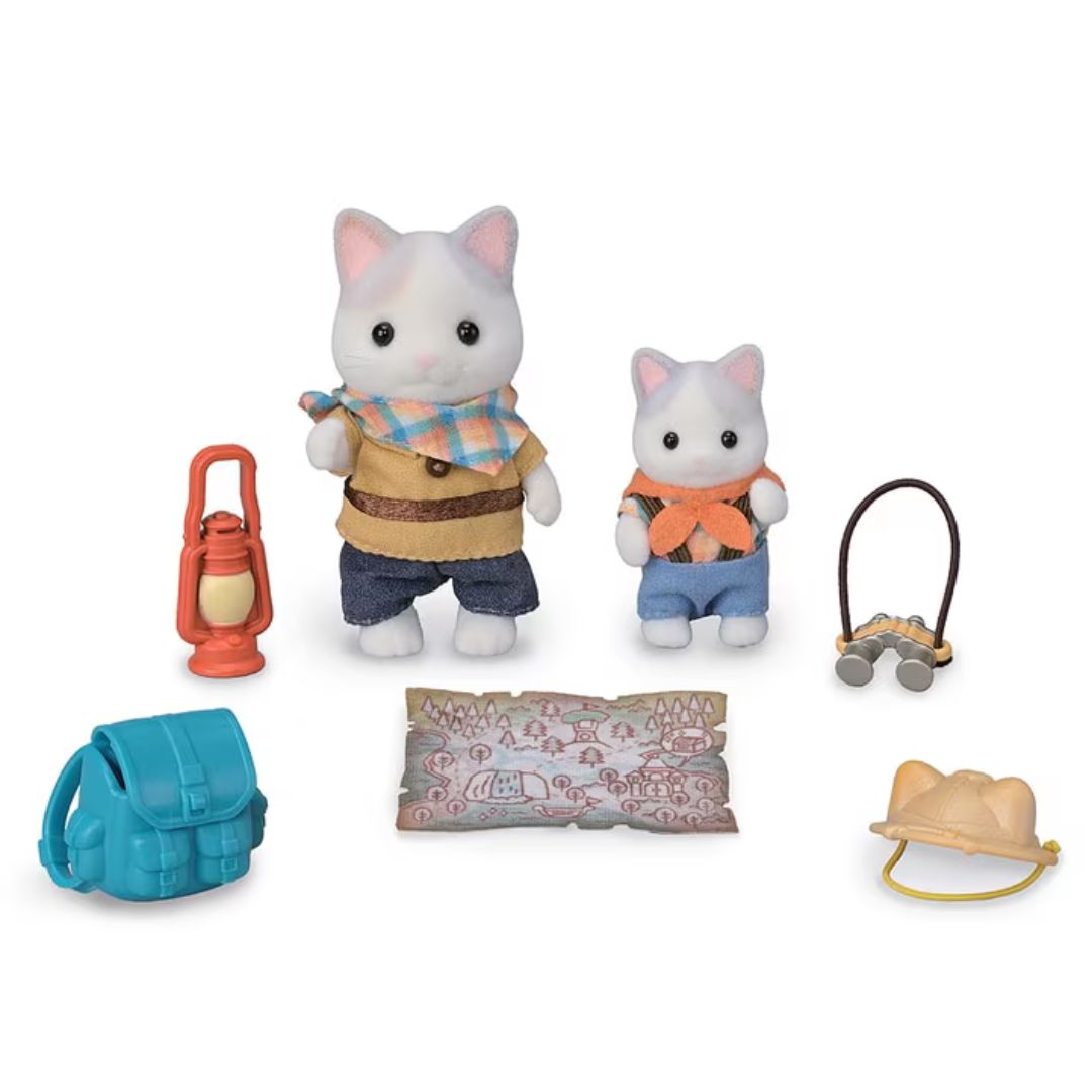 5763 Sylvanian Familes - Set da esplorazione: Fratello e Bebè Gatto Latte