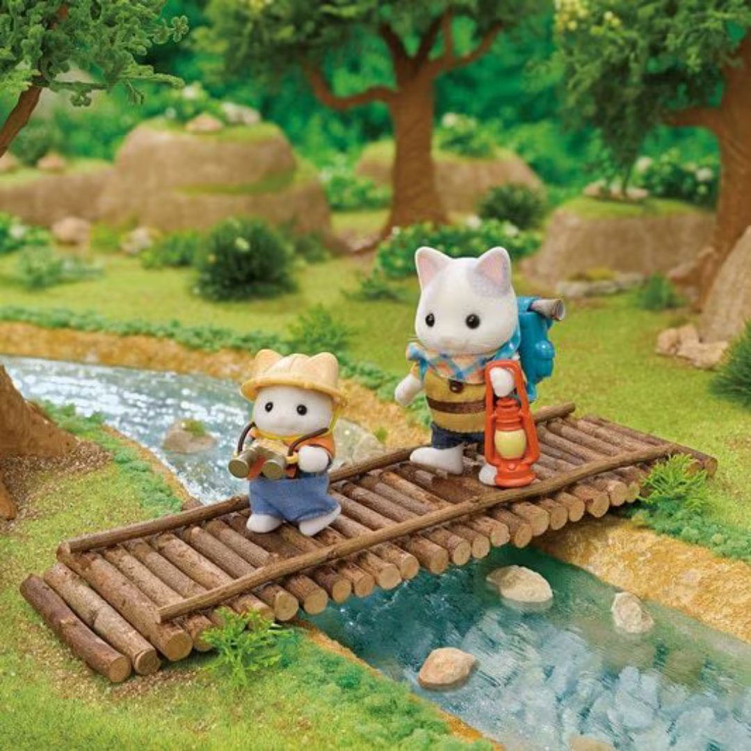 5763 Sylvanian Familes - Set da esplorazione: Fratello e Bebè Gatto Latte