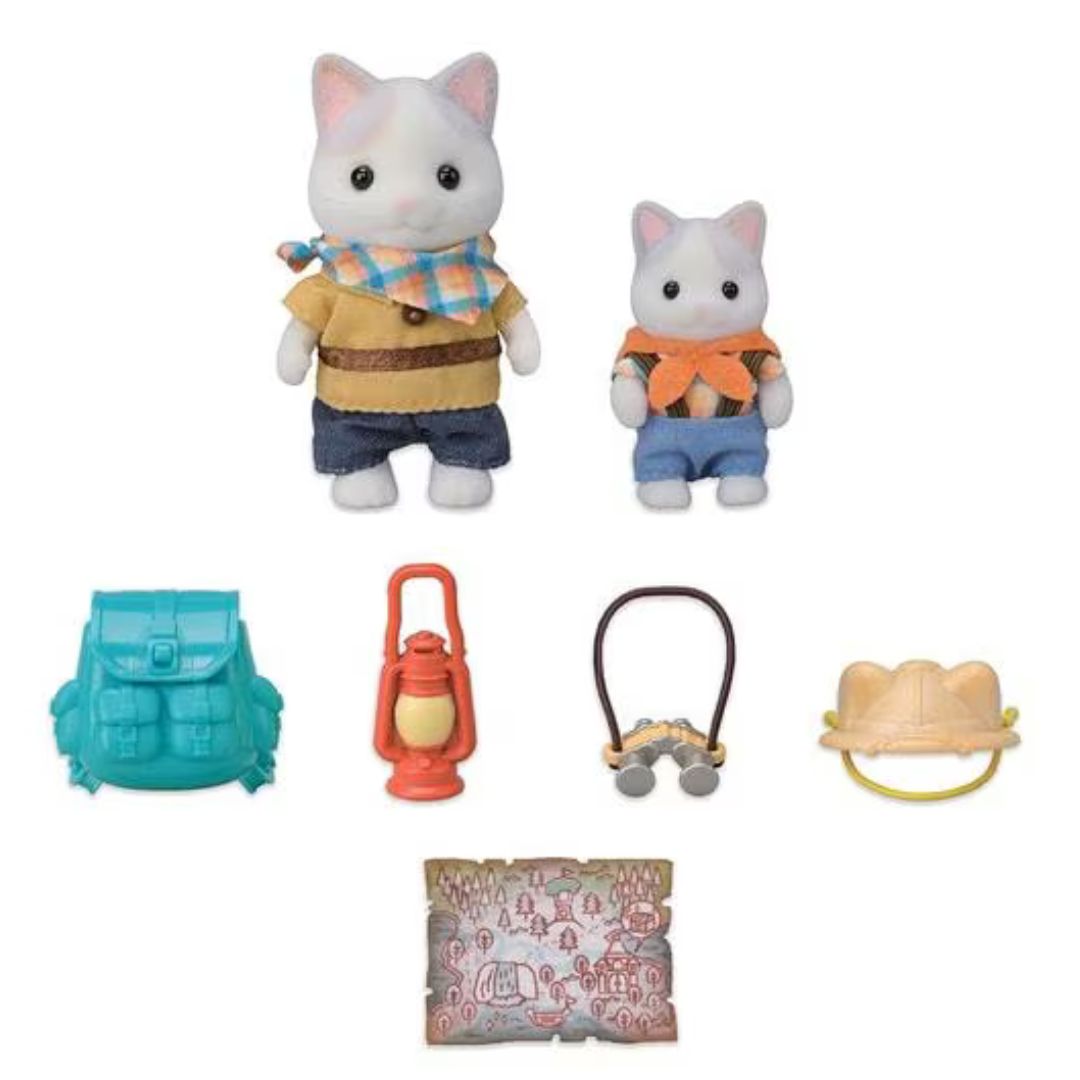 5763 Sylvanian Familes - Set da esplorazione: Fratello e Bebè Gatto Latte