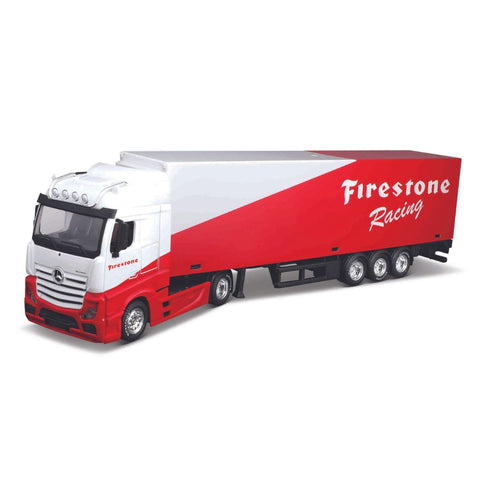 18-31460 Bburago Street Fire - Camion Mercedes-Benz Actros - Scala 1:43