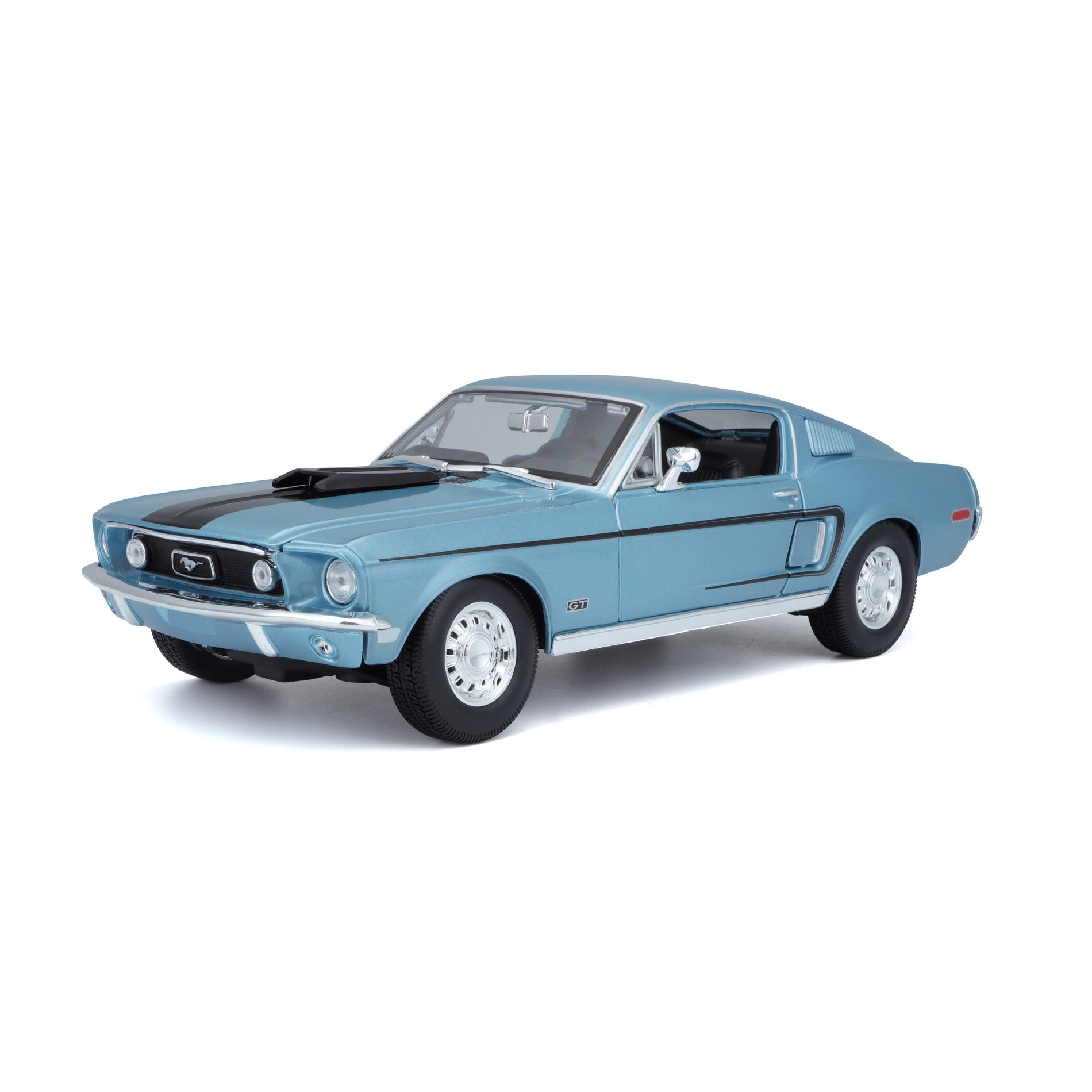 10-31167 Bburago Maisto  1:18 - Ford Mustang GT Cobra Jet FB 1968 Blu Met.