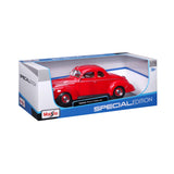 10-31180 RD Bburago Maisto 1:18 - 1939 Ford Deluxe Coupe Rossa