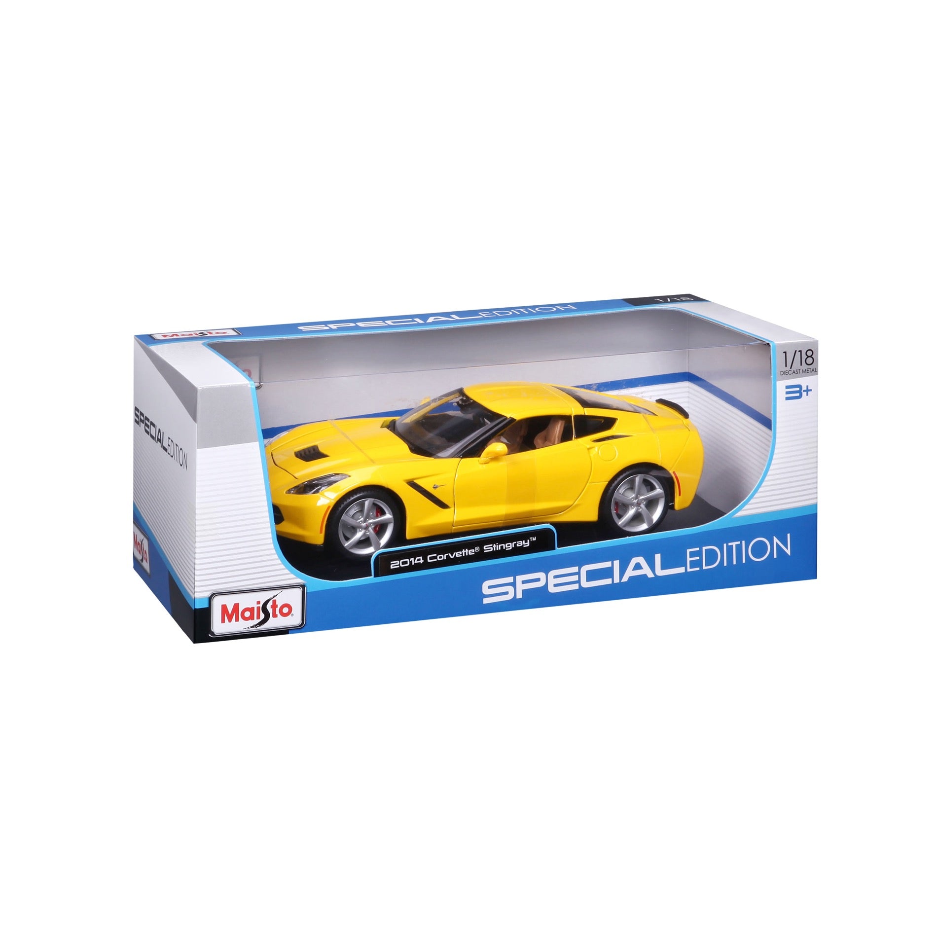 10-31182 Bburago Maisto  1:18 - 2014 Corvette Stingray Gialla