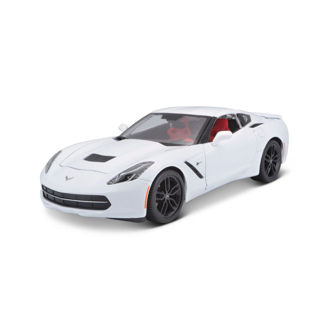 31677 Bburago Maisto - Corvette Stingray Z51, bianca - Scala 1:18