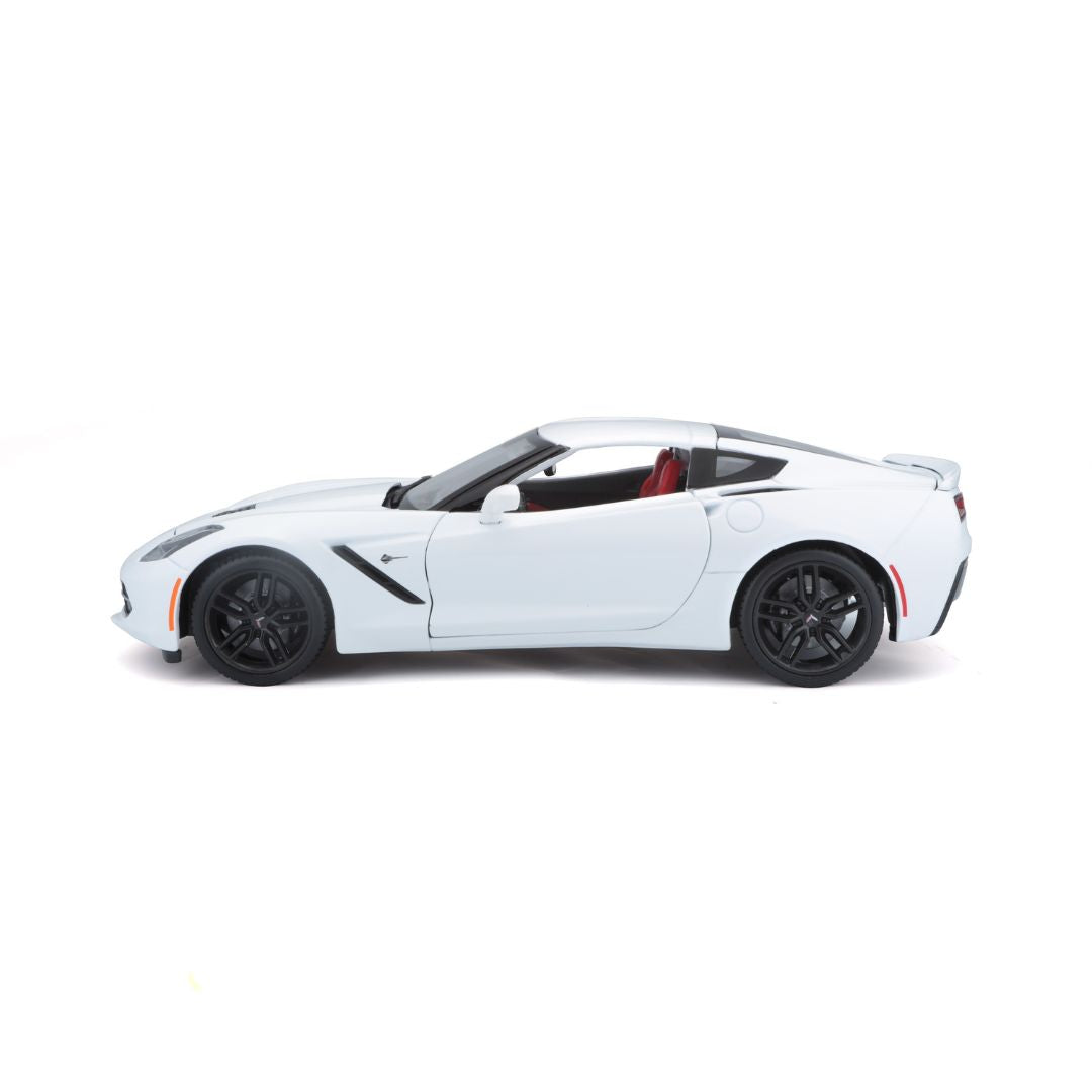 31677 Bburago Maisto - Corvette Stingray Z51, bianca - Scala 1:18