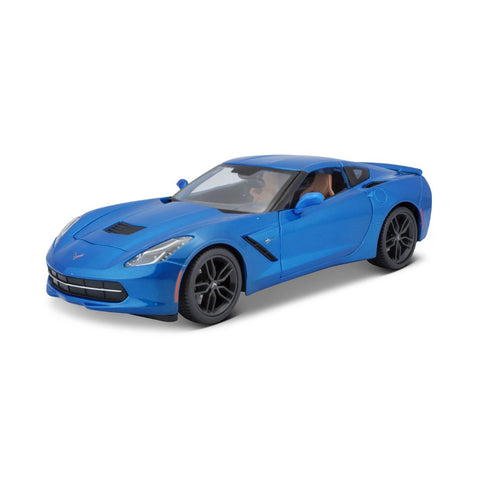 31677 Bburago Maisto - Corvette Stingray Z51, bleue - Échelle 1:18