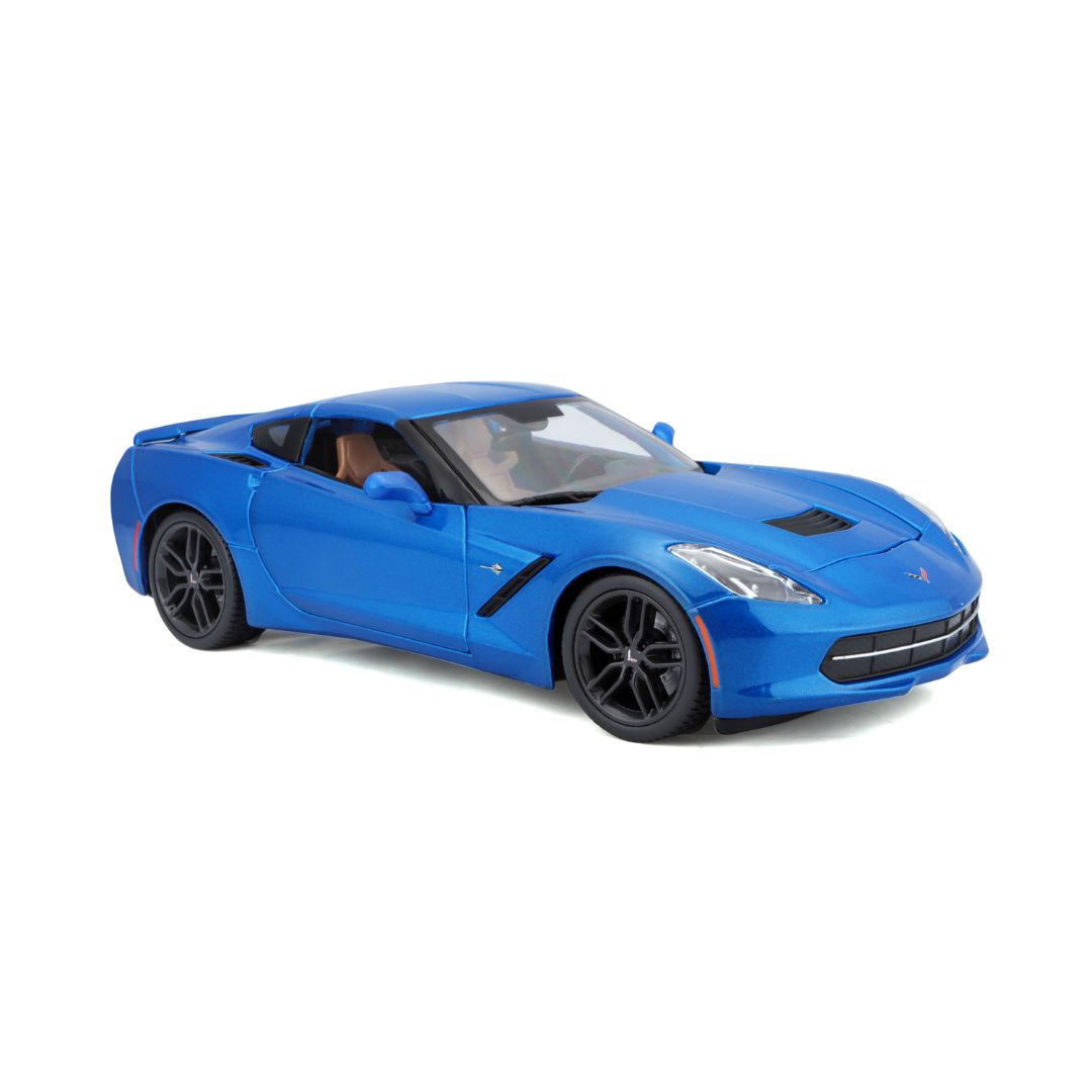 31677 Bburago Maisto - Corvette Stingray Z51, blu - Scala 1:18