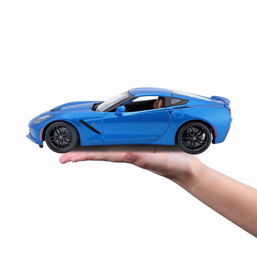 31677 Bburago Maisto - Corvette Stingray Z51, blu - Scala 1:18