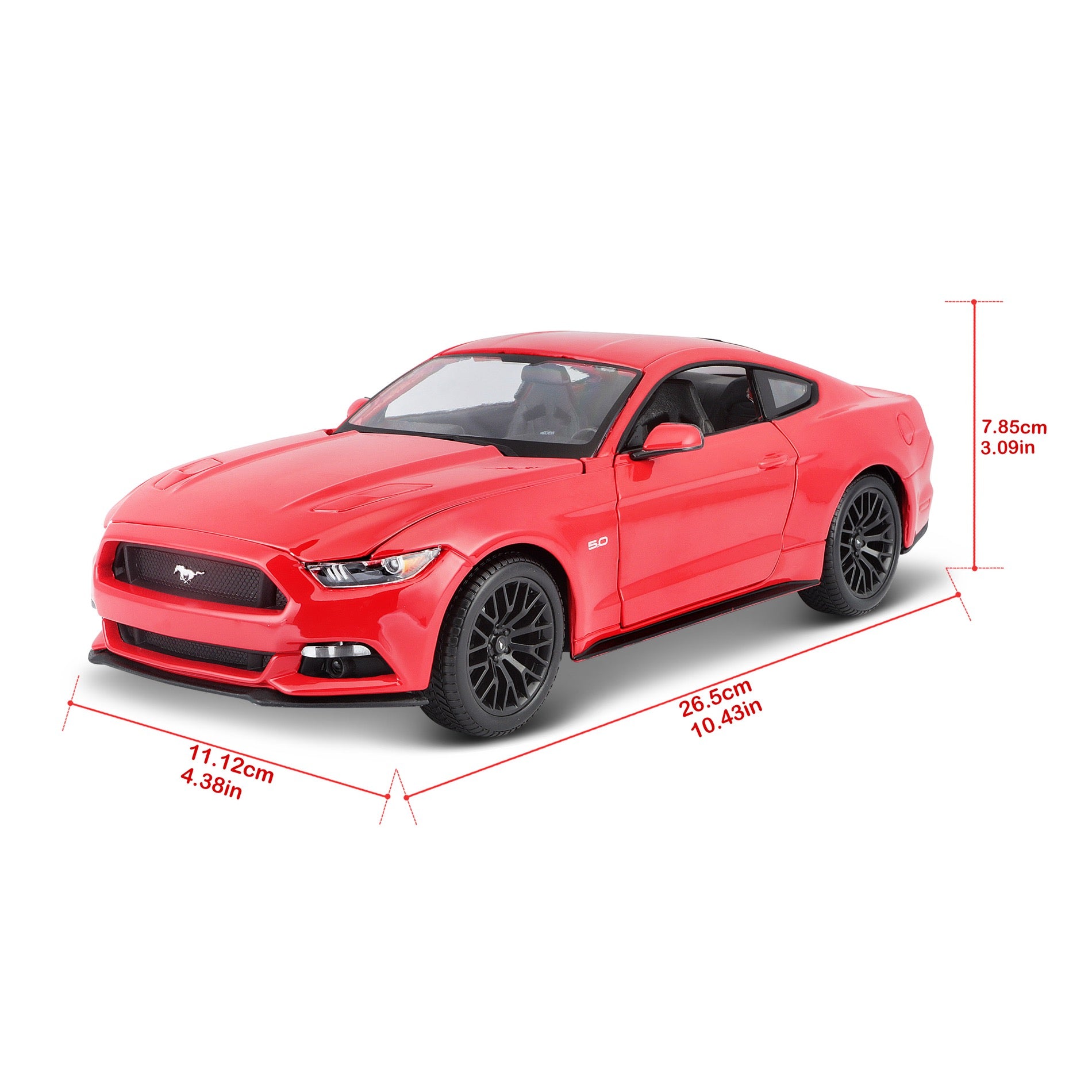 10-31197 RD Bburago Maisto 1:18 - 2015 Ford Mustang GT Rossa