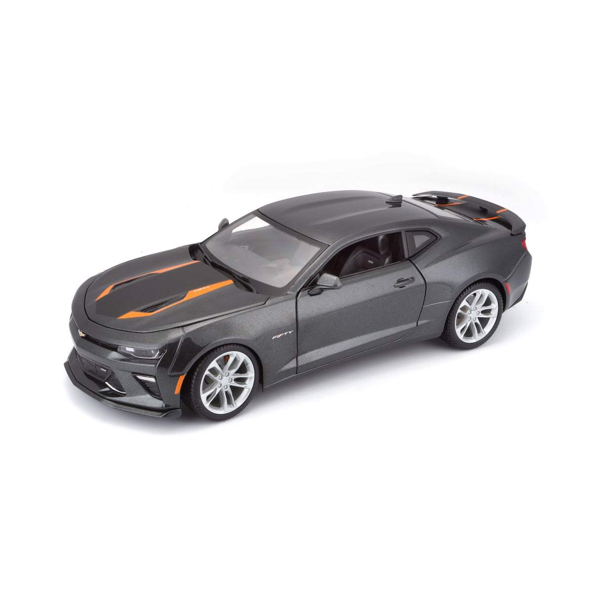 31385 - Bburago Maisto 1:18 - 2017 Chevrolet Camaro 50th Anniversary Grigio Met.