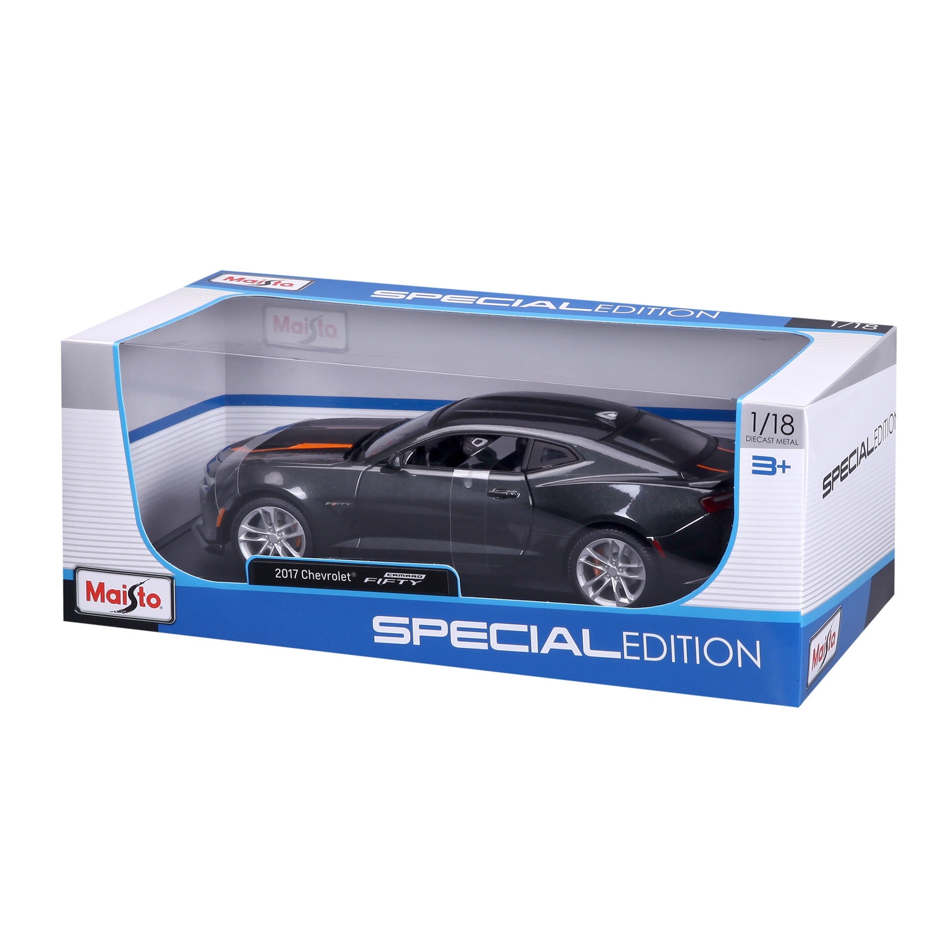 31385 - Bburago Maisto 1:18 - 2017 Chevrolet Camaro 50th Anniversary Grigio Met.