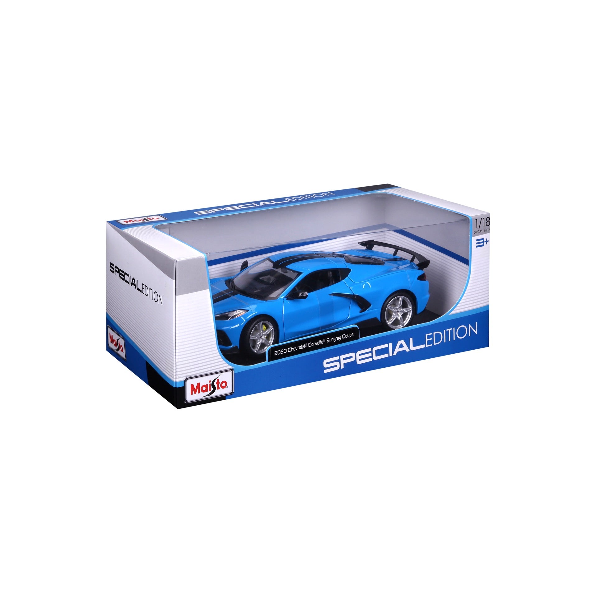 10-31455 Bburago Maisto :18 - 2020 Chevrolet Corvette Stingray Coupe Blue