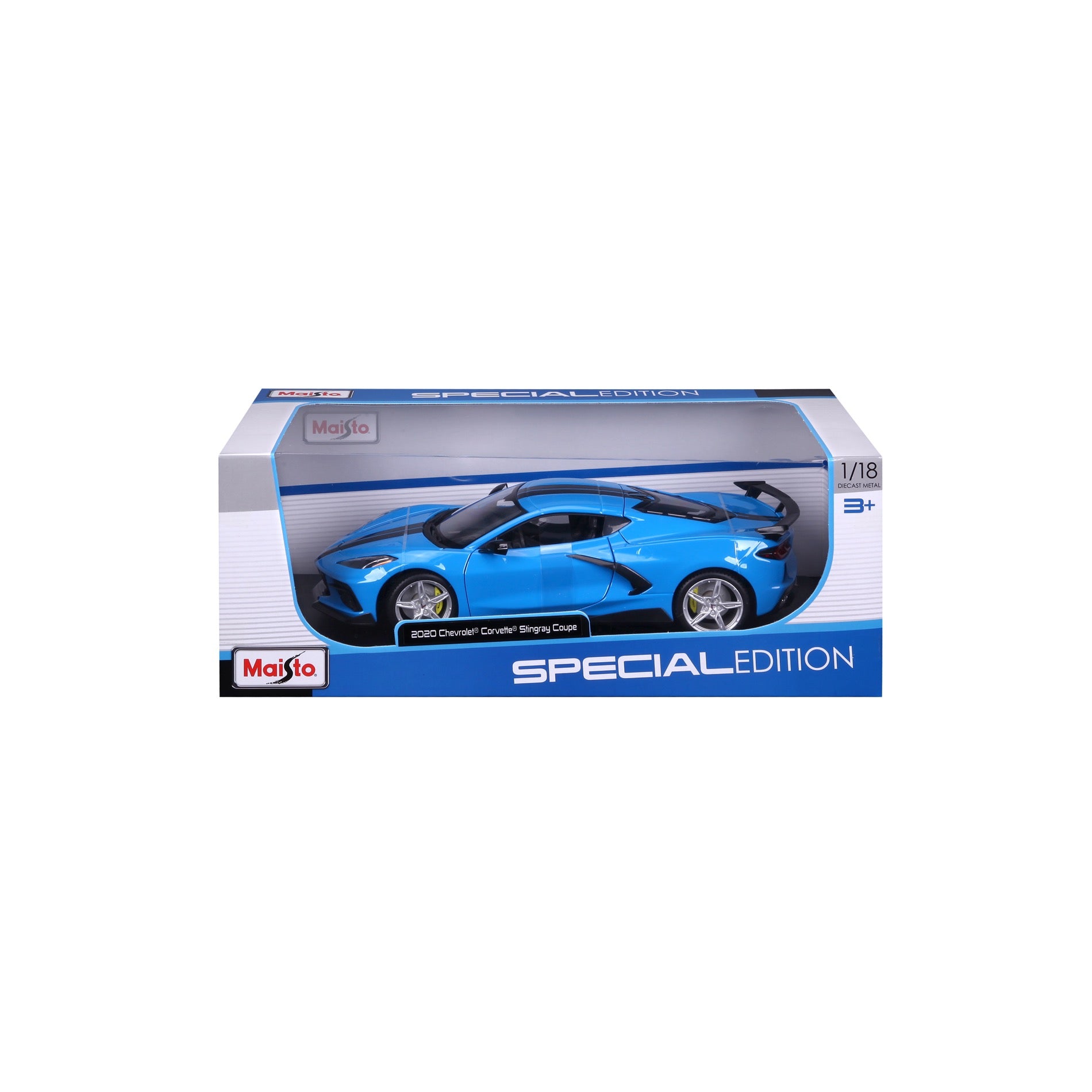 10-31455 Bburago Maisto :18 - 2020 Chevrolet Corvette Stingray Coupe Blue