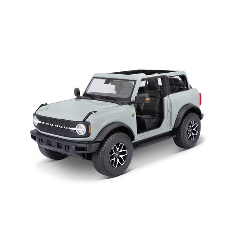10-31457 Bburago Maisto - Ford Bronco Badlands 2021 (no door), grigia