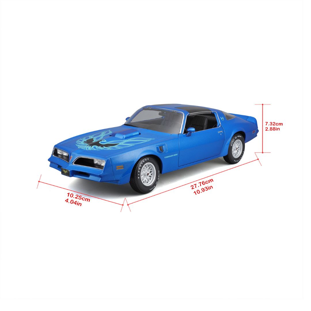 31464 Bburago Maisto - Pontiac Firebird Trans Am (1978), blu 1:18