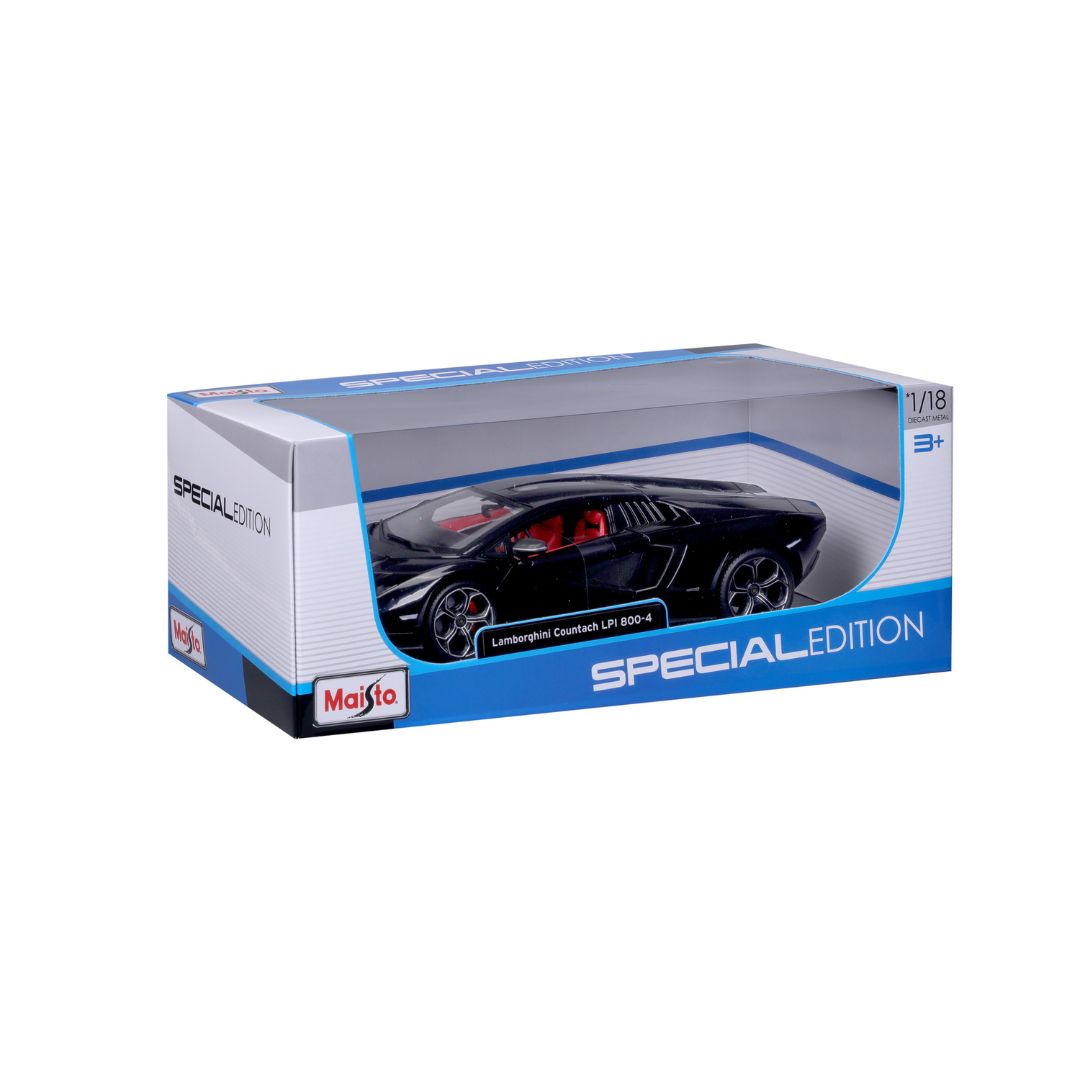 10-31459 BK Bburago Maisto - Lamborghini Countach LPI 800-4, nera - Scala 1:18