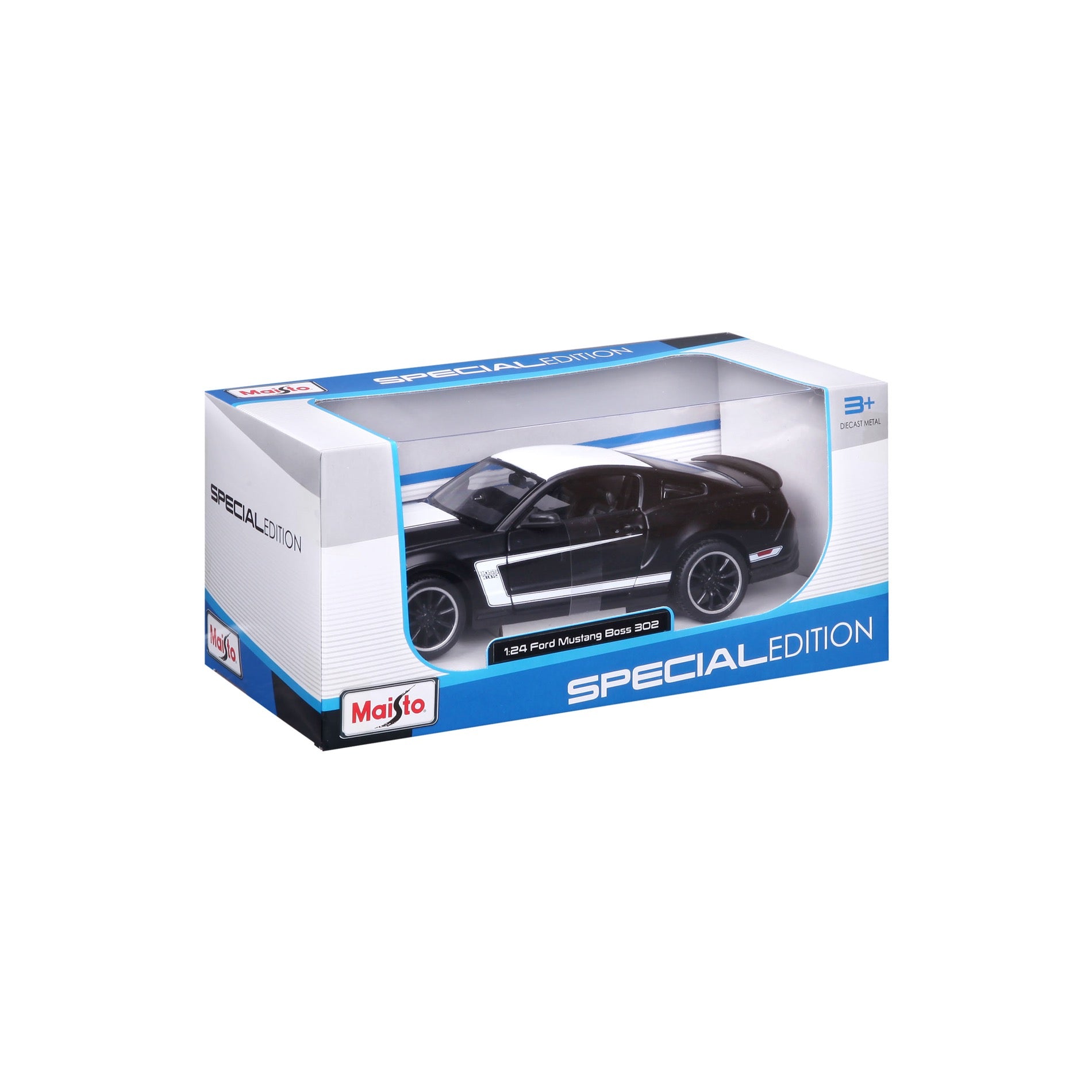 31269 BK Bburago Maisto  1:24 - Ford Mustang Boss 302 Nero opaco