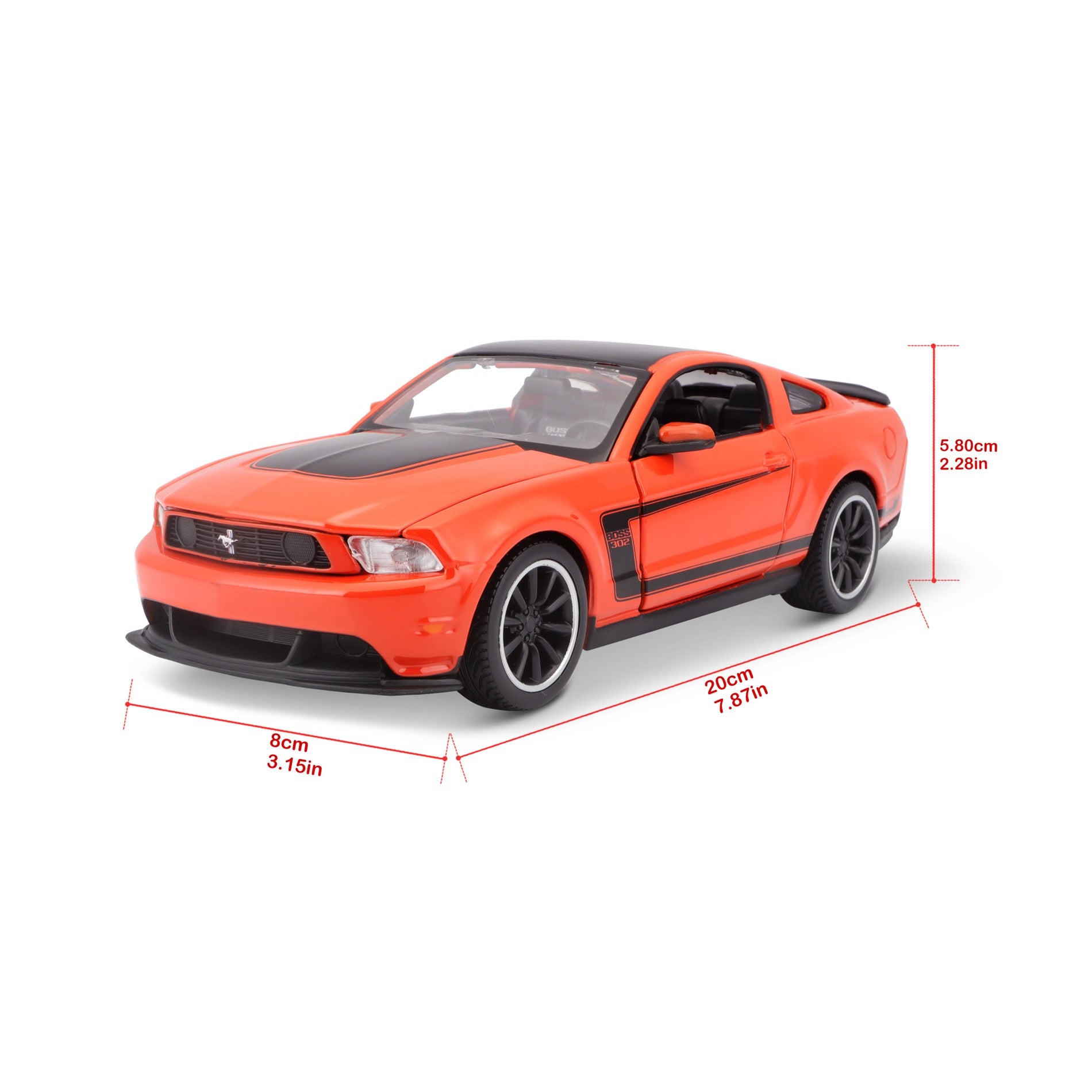 10-31269 OG -Bburago Maisto  1:24 - Ford Mustang Boss 302 Arancione