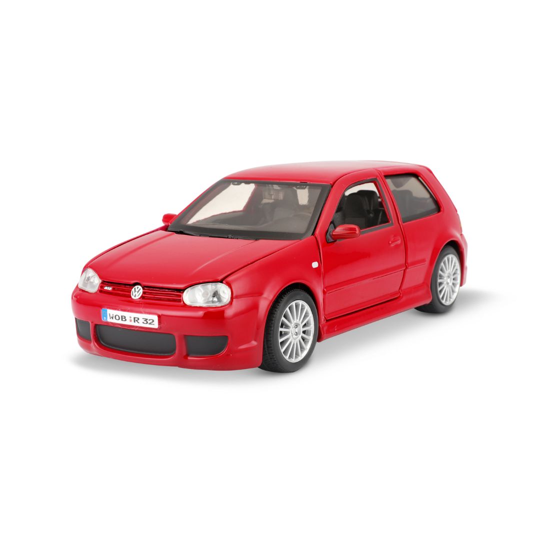 10-31290 Bburago Maisto - Volkswagen Golf R32, rossa - Scala 1:24