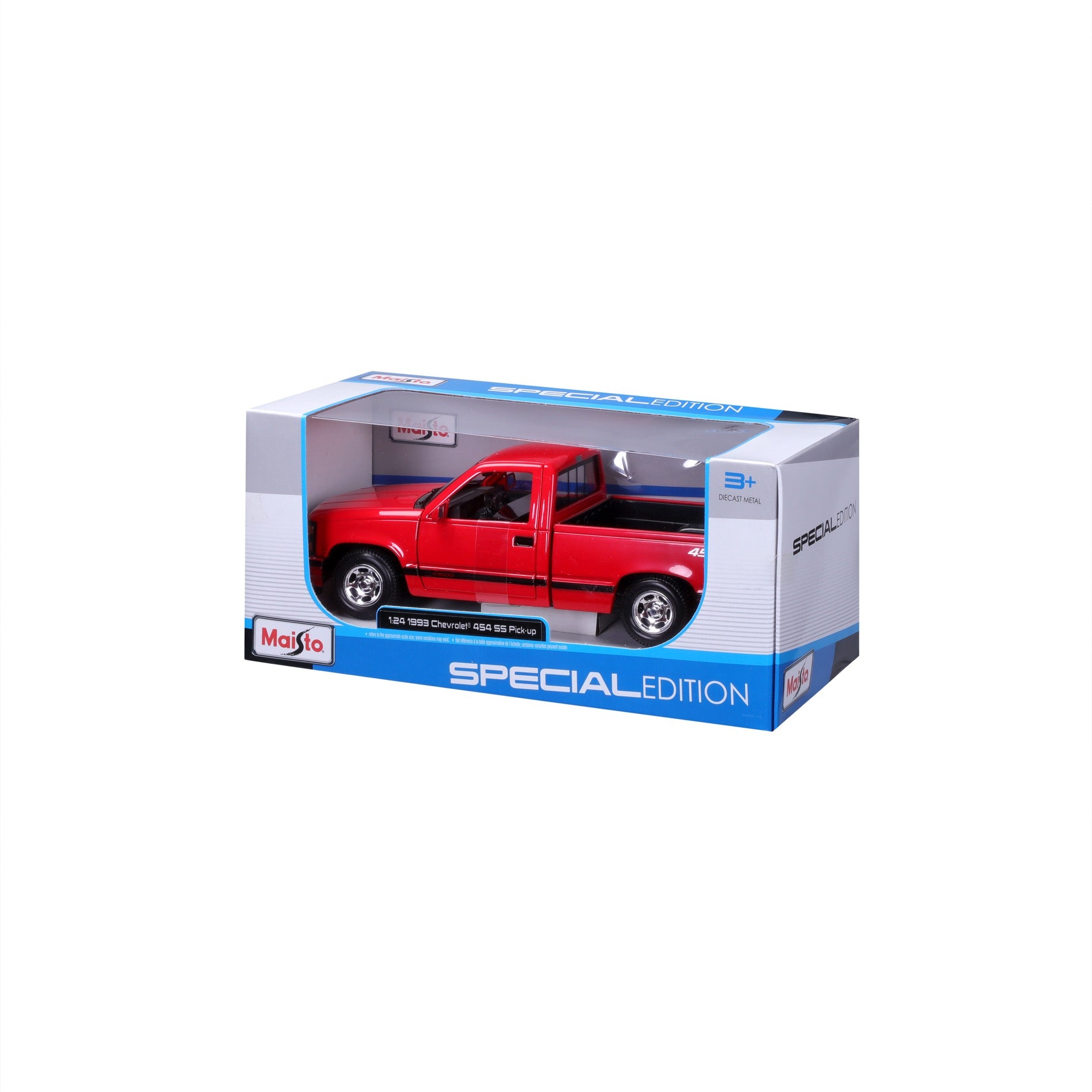 10-32901 RD  Bburago Maisto 1:24 - 1993 Chevrolet 454 SS Pick-up Rossa