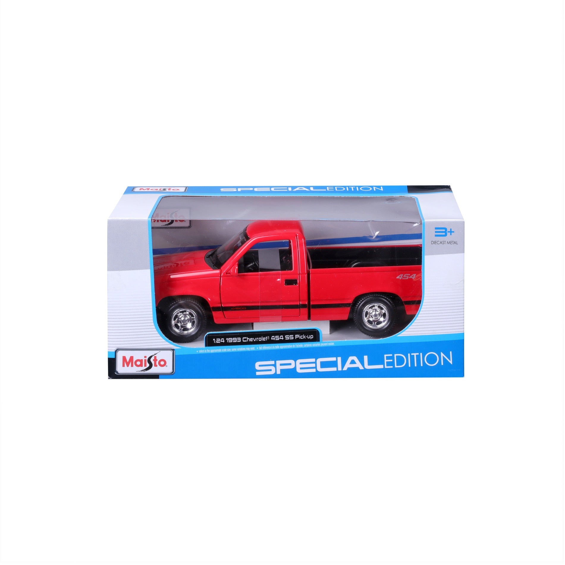 10-32901 RD  Bburago Maisto 1:24 - 1993 Chevrolet 454 SS Pick-up Rossa