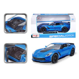 31133 Bburago Maisto - Corvette Z06 (2015), blu - Scala 1:24