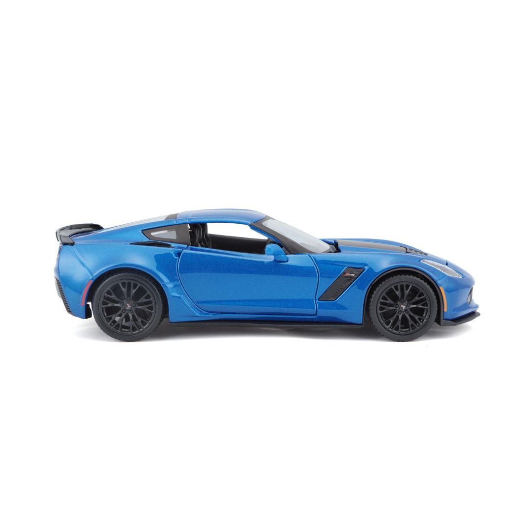 Maisto - 31133BL - Chevrolet Corvette Z06-2015 - Echelle 1/24 - Bleu Métal/Noir Maisto - 31133BL - Chevrolet Corvette Z06-2015 - Echelle 1/24 - Bleu Métal/Noir