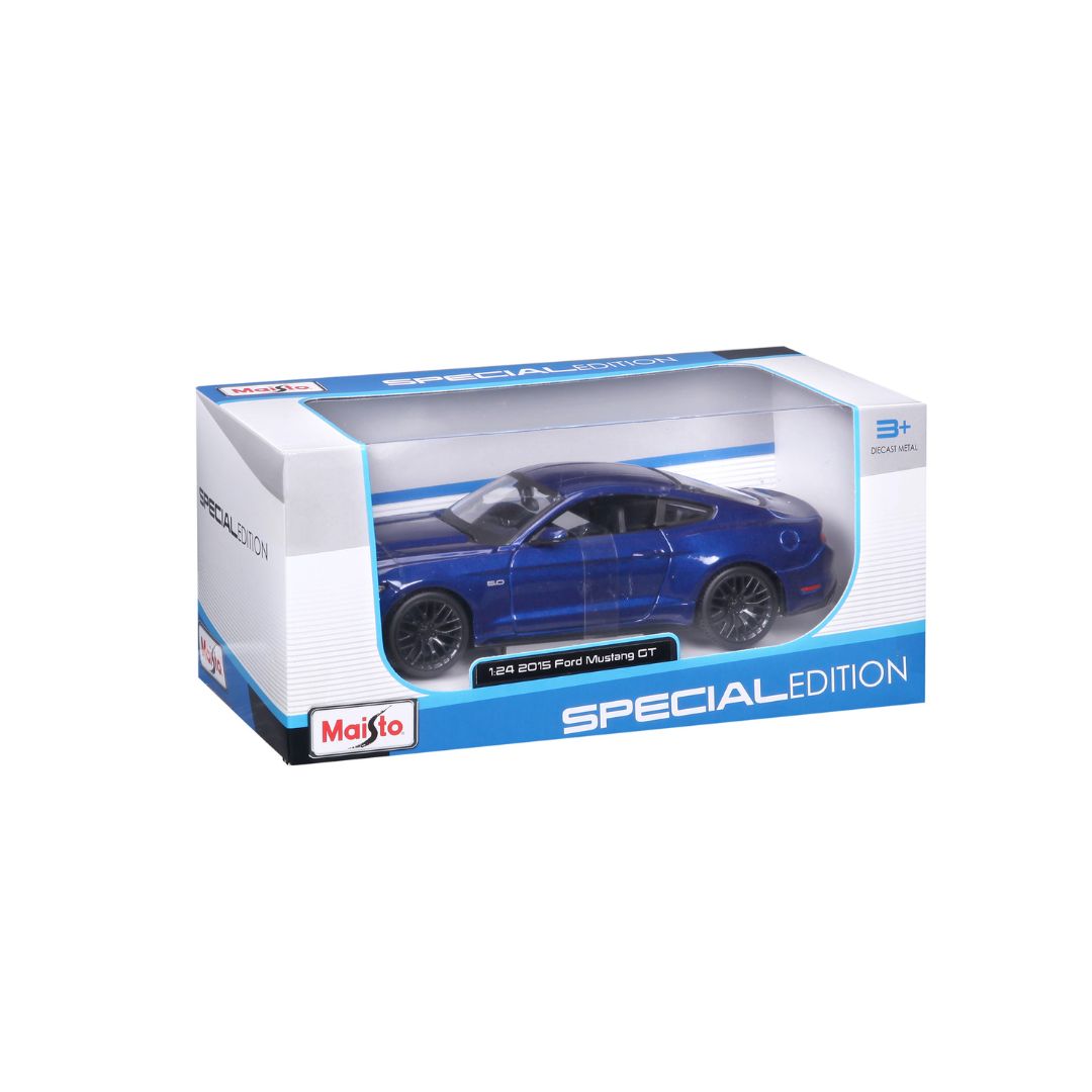 31508 Bburago Maisto - Ford Mustang GT (2015), blu - Scala 1:24