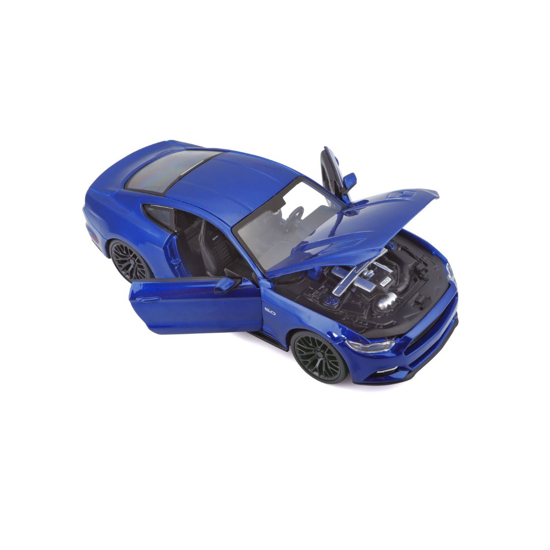 31508 Bburago Maisto - Ford Mustang GT (2015), blu - Scala 1:24