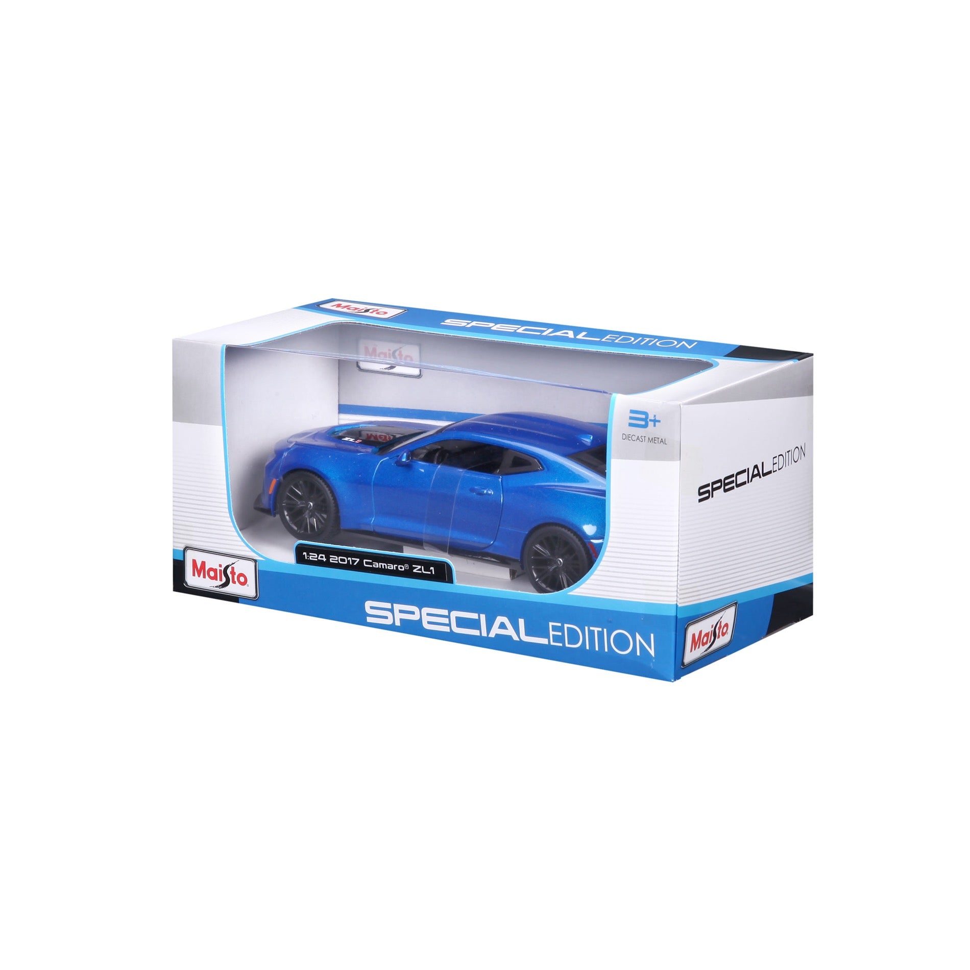 10-31512 BU Bburago Maisto 1:24 - 2017 Camaro ZL1 Blu Met.