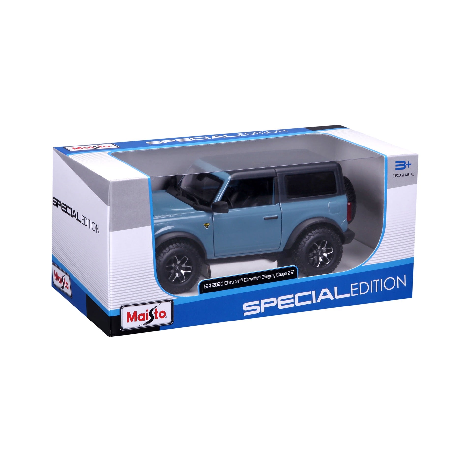 10-31530 BUBburago Maisto  1:24 - 2021 Ford Bronco Versione 2 porte Blu