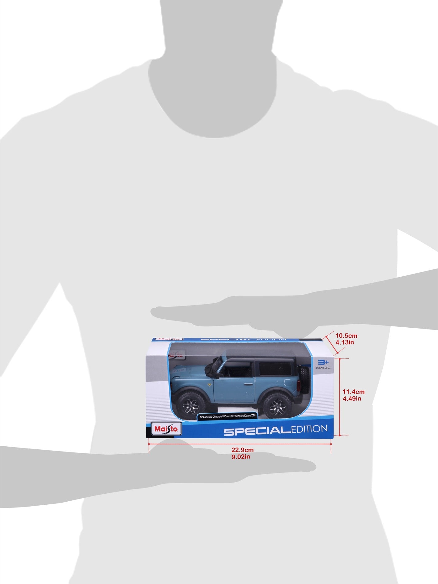 10-31530 BUBburago Maisto  1:24 - 2021 Ford Bronco Versione 2 porte Blu