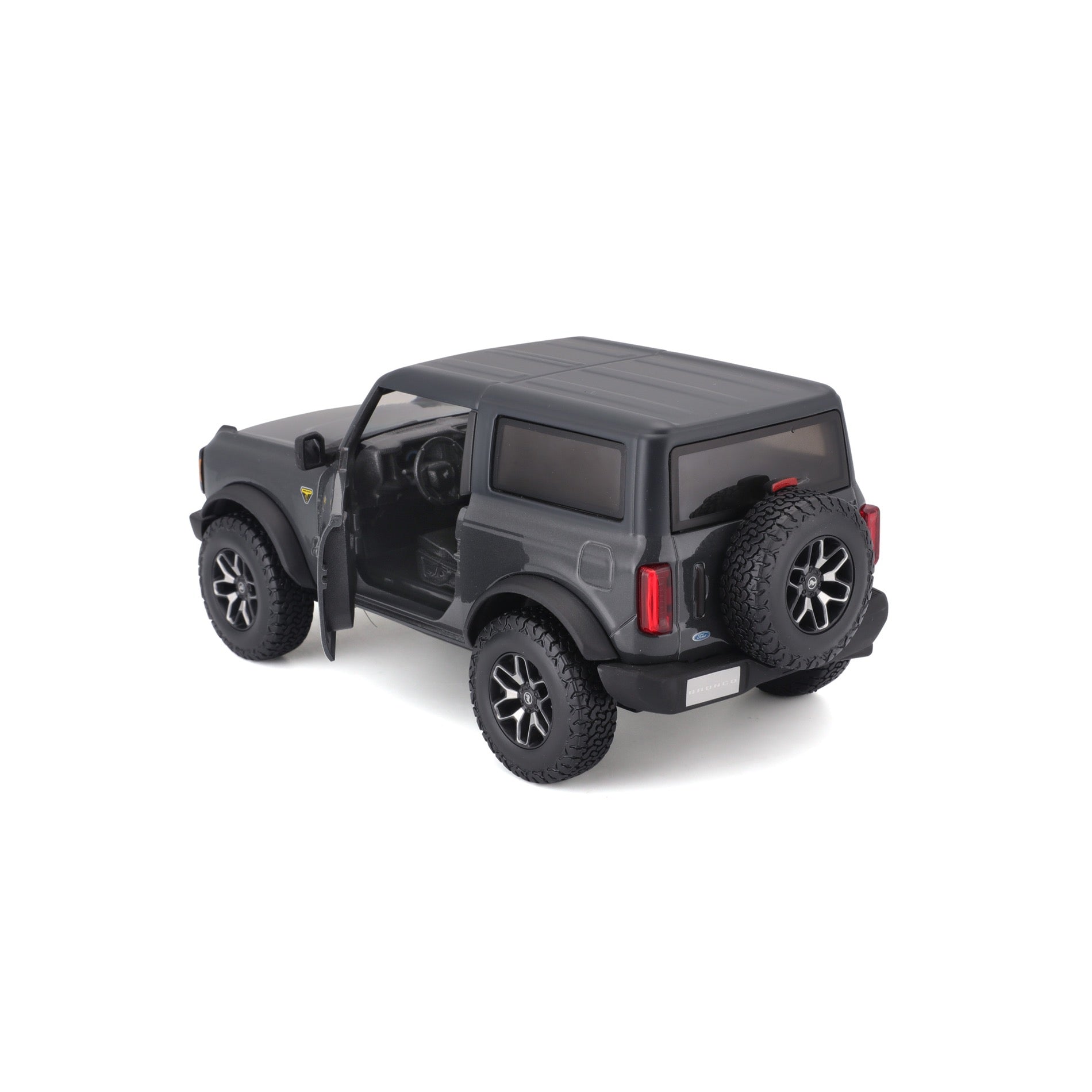 10-31530 Bburago 1:24 2021 Ford Bronco (versione 2 porte) Grigio Nero