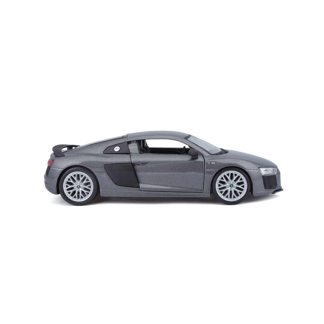 10- 31513 Bburago Maisto - Audi R8 V10 Plus, grigia - Scala 1:24