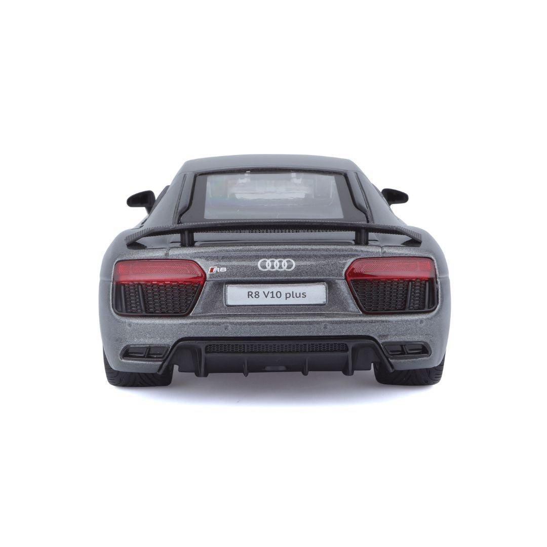 10- 31513 Bburago Maisto - Audi R8 V10 Plus, grigia - Scala 1:24