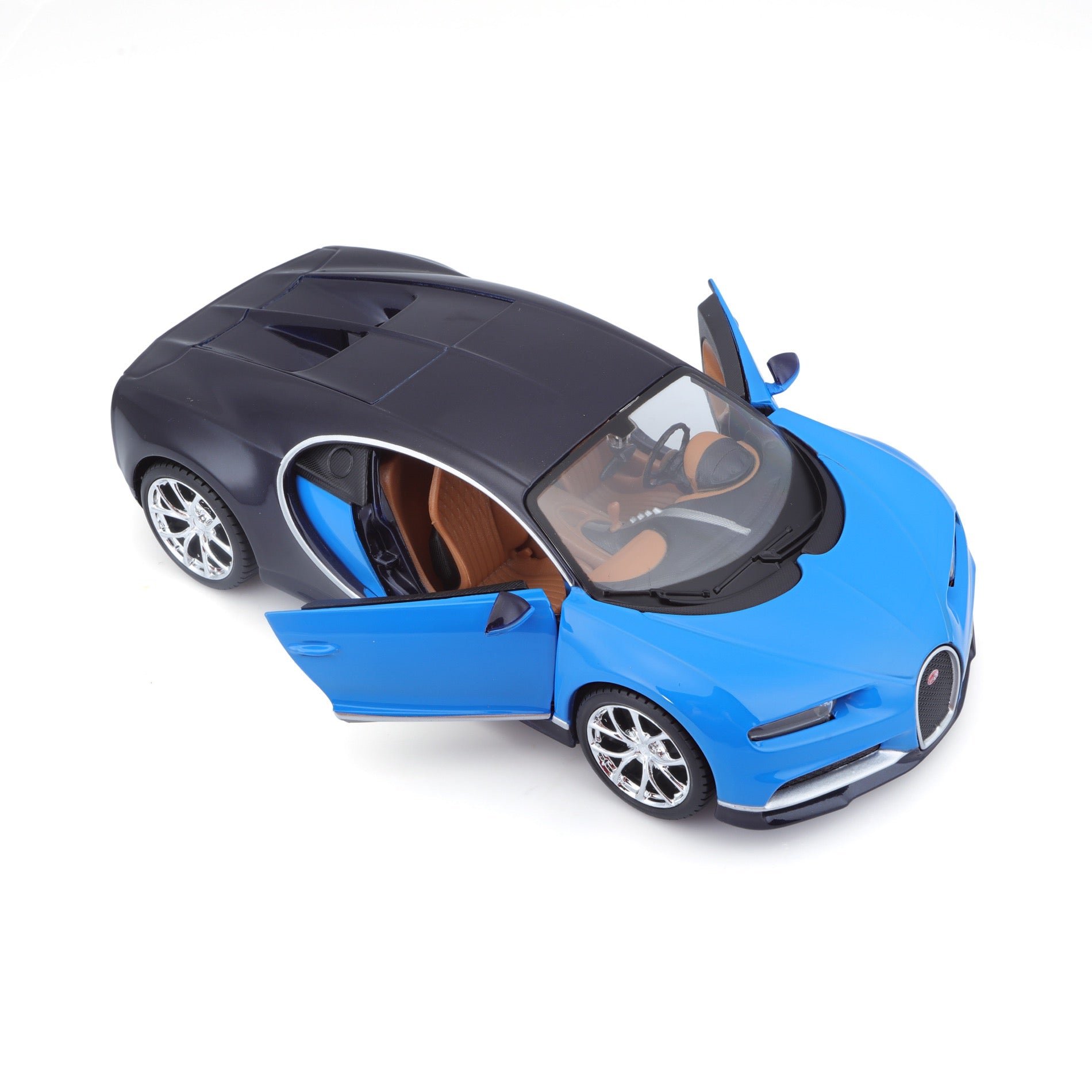 10-31514 BU  Bburago Maisto  1:24 - Bugatti Chiron Blu Met. e Nera