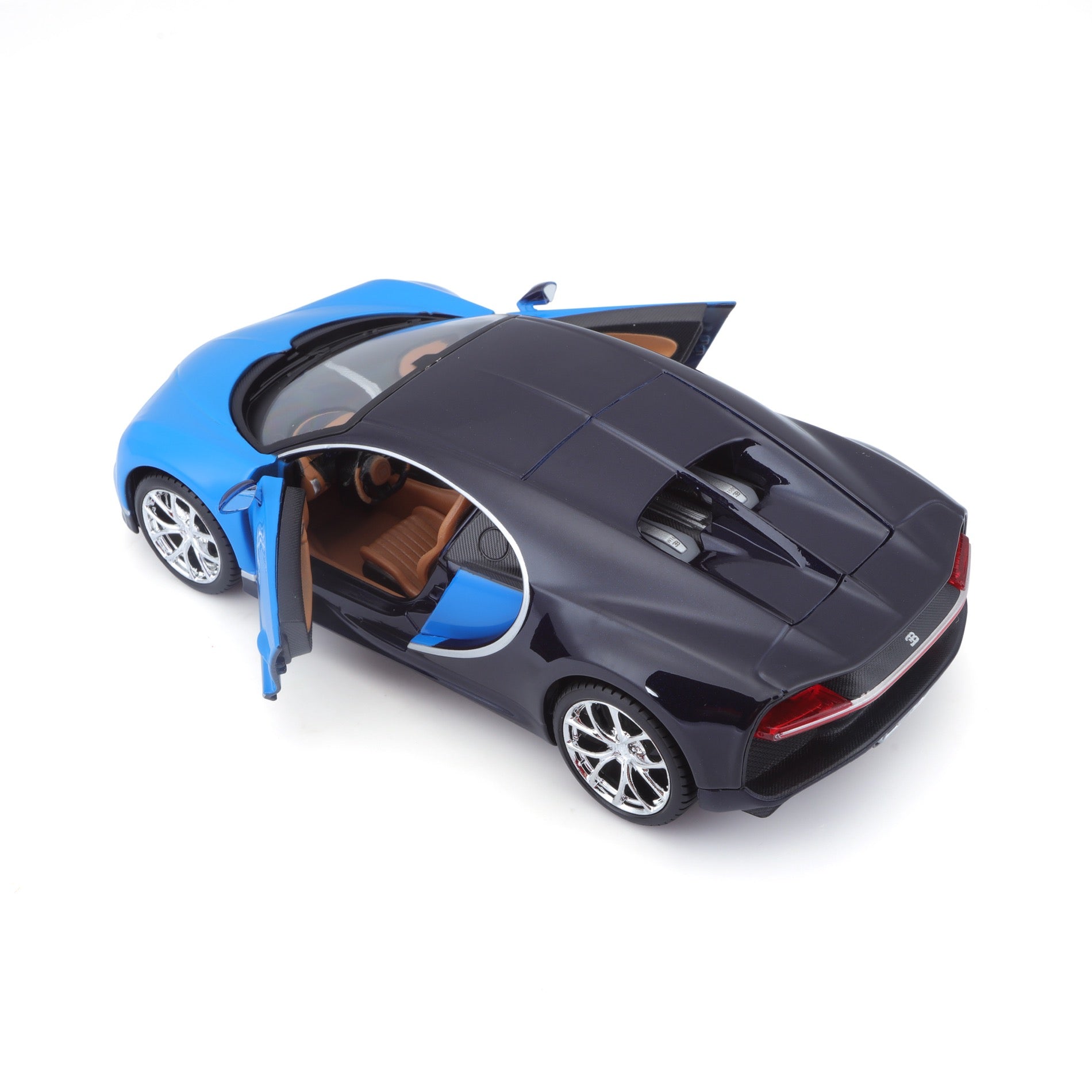 10-31514 BU  Bburago Maisto  1:24 - Bugatti Chiron Blu Met. e Nera