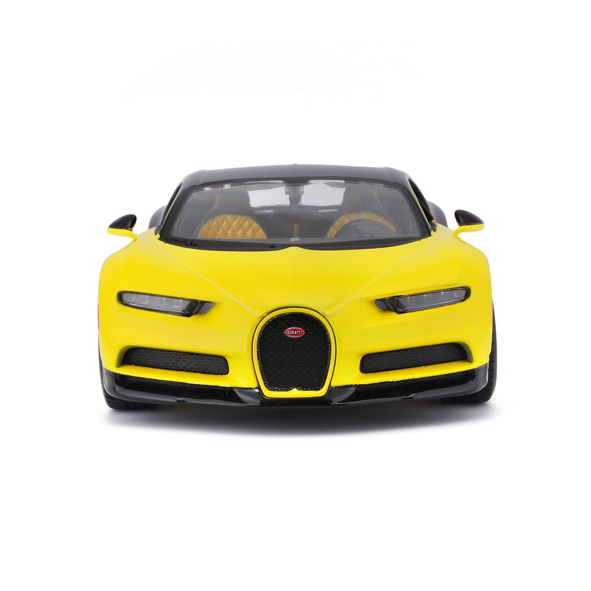 10-31514 YL+BK Burago Maisto 1:24 - Bugatti Chiron Gialla/Nera