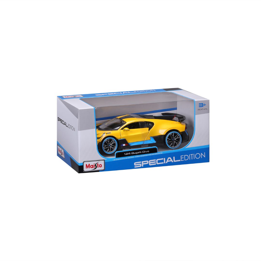 31526 Bburago Maisto - Bugatti Divo, gialla - Scala 1:24