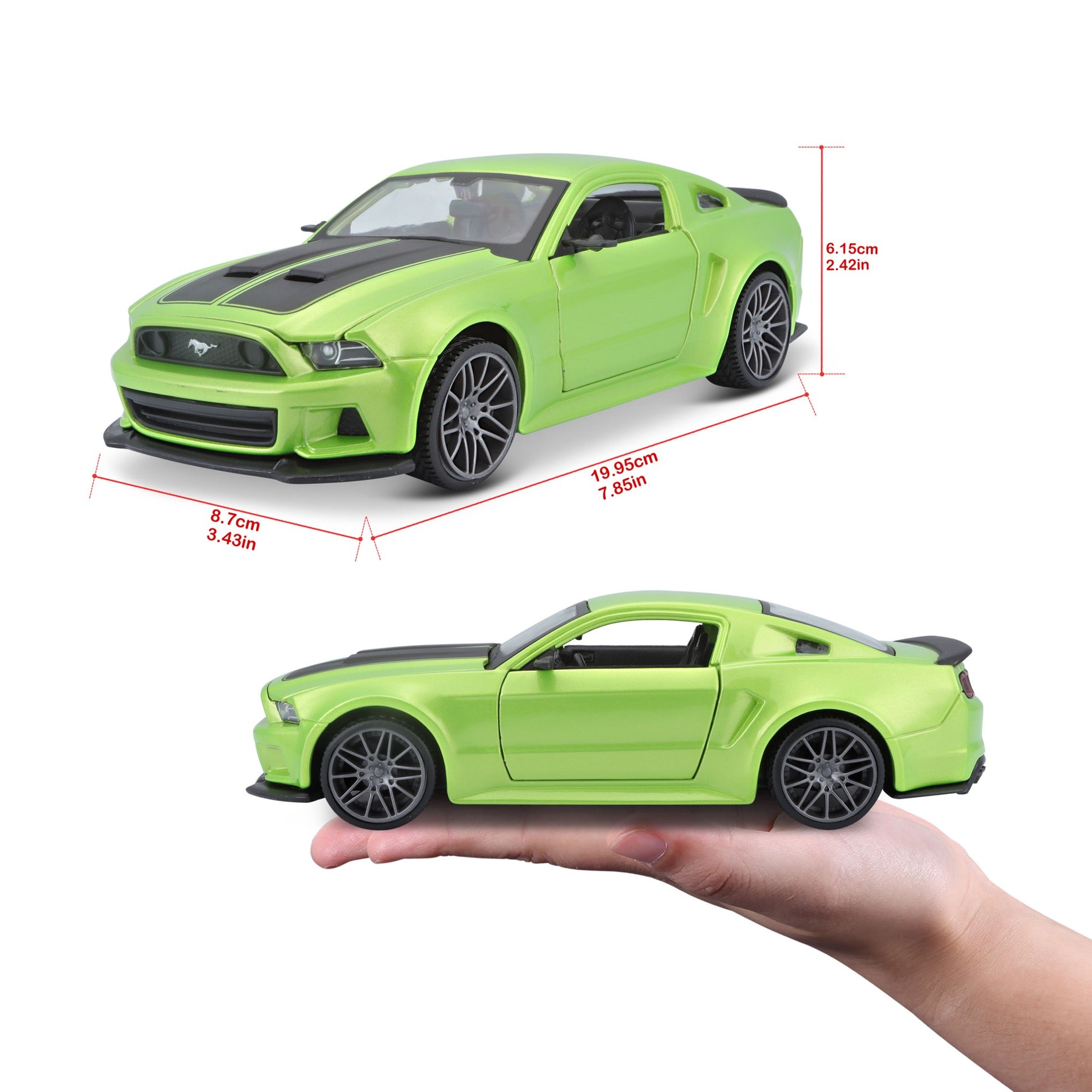 31506 Bburago Maisto 1:24 - Ford Mustang Street Race Verde Met