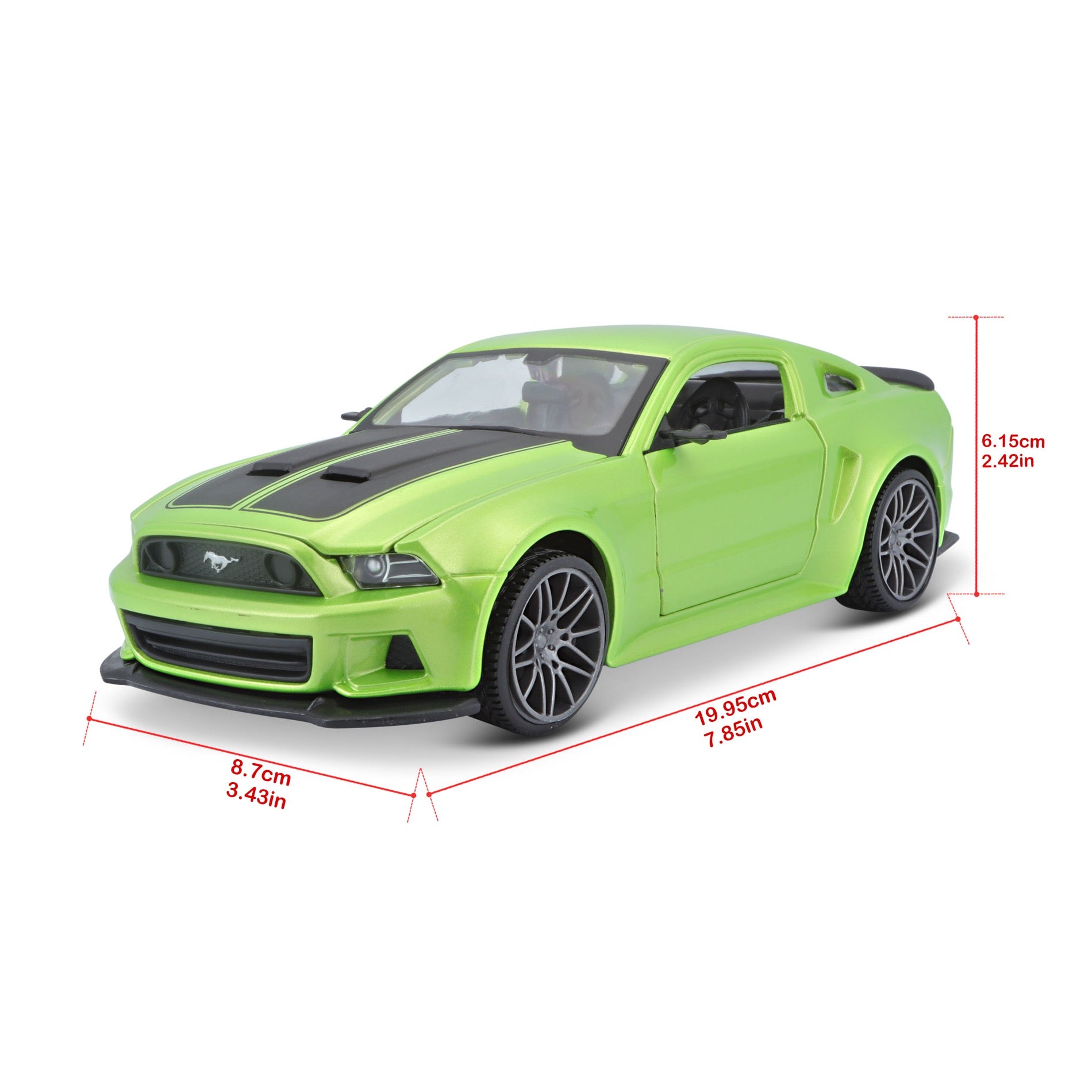 31506 Bburago Maisto 1:24 - Ford Mustang Street Race Verde Met