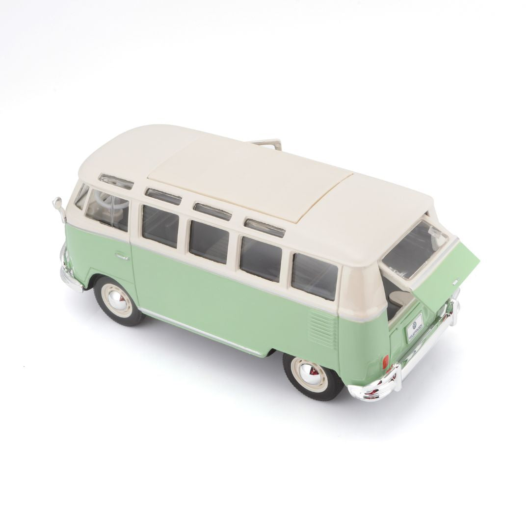 10-31956 Bburago Maisto - Volkswagen Van "Samba", verde - Scala 1:25