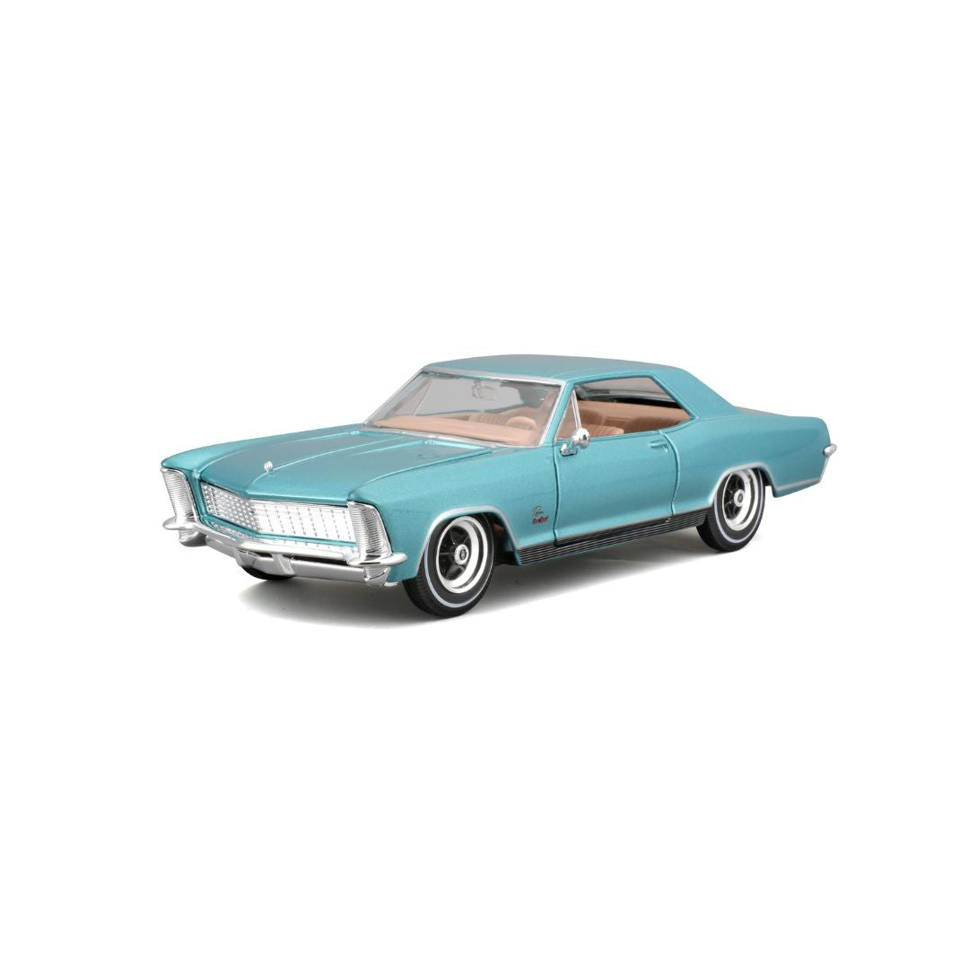 10-31214 Bburago Maisto - Buick Riviera (1965), blu - Scala 1:24