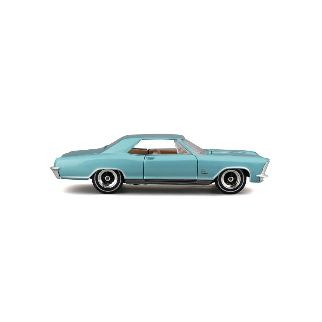 10-31214 Bburago Maisto - Buick Riviera (1965), blu - Scala 1:24