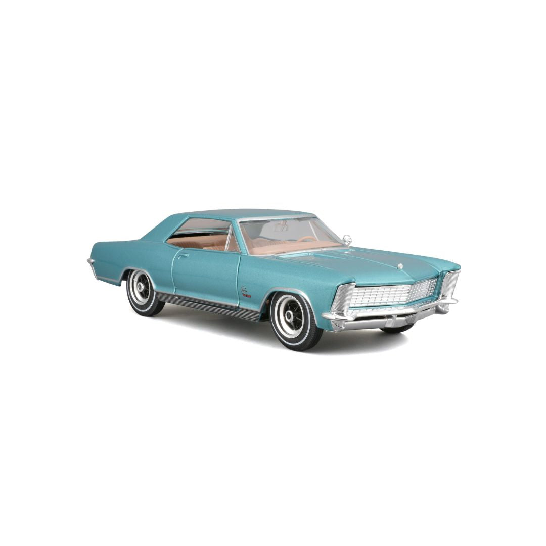 10-31214 Bburago Maisto - Buick Riviera (1965), blu - Scala 1:24