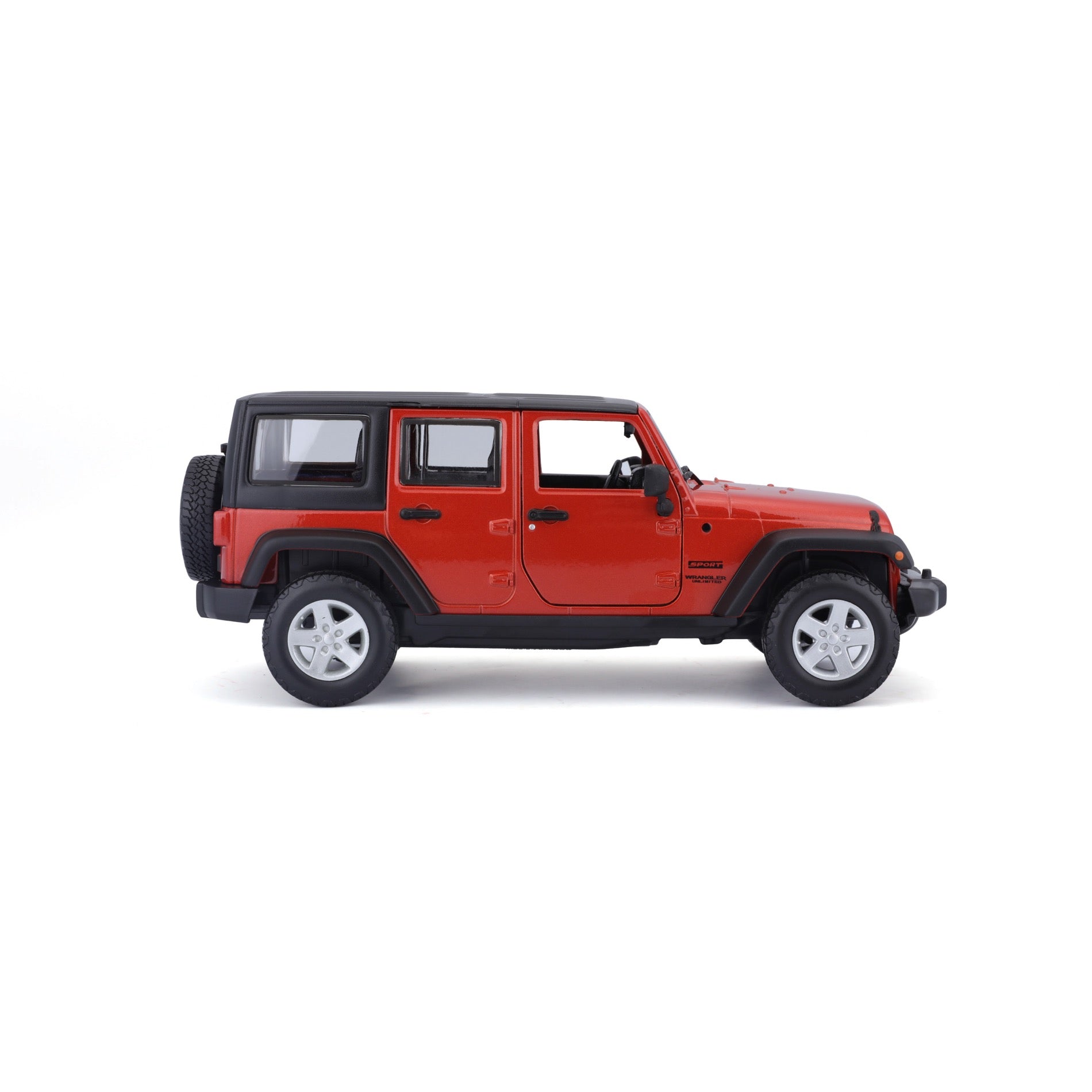 31268-Bburago Maisto SE Trucks 2015 Jeep Wrangler Unlimited Arancione Met.1:24