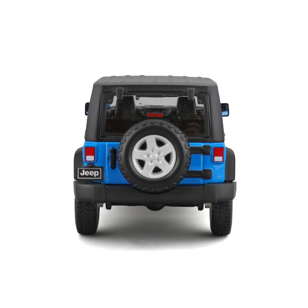 31268 Bburago Maisto - Jeep Wrangler Unlimited (2015), blu - 1:24